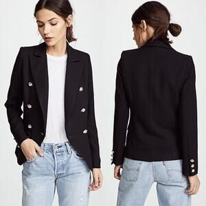 NEW Lioness Palermo Black Blazer Collared Neck with Gold Hardware Buttons
